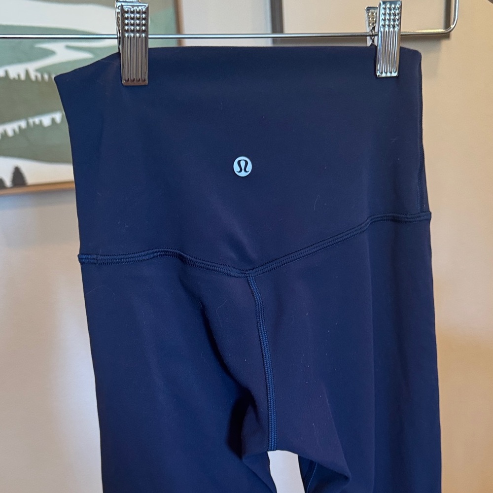 💙 Lululemon Sz 2 Navy High-Waisted Aligne Leggings Cute! XXS